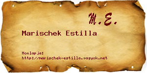 Marischek Estilla névjegykártya